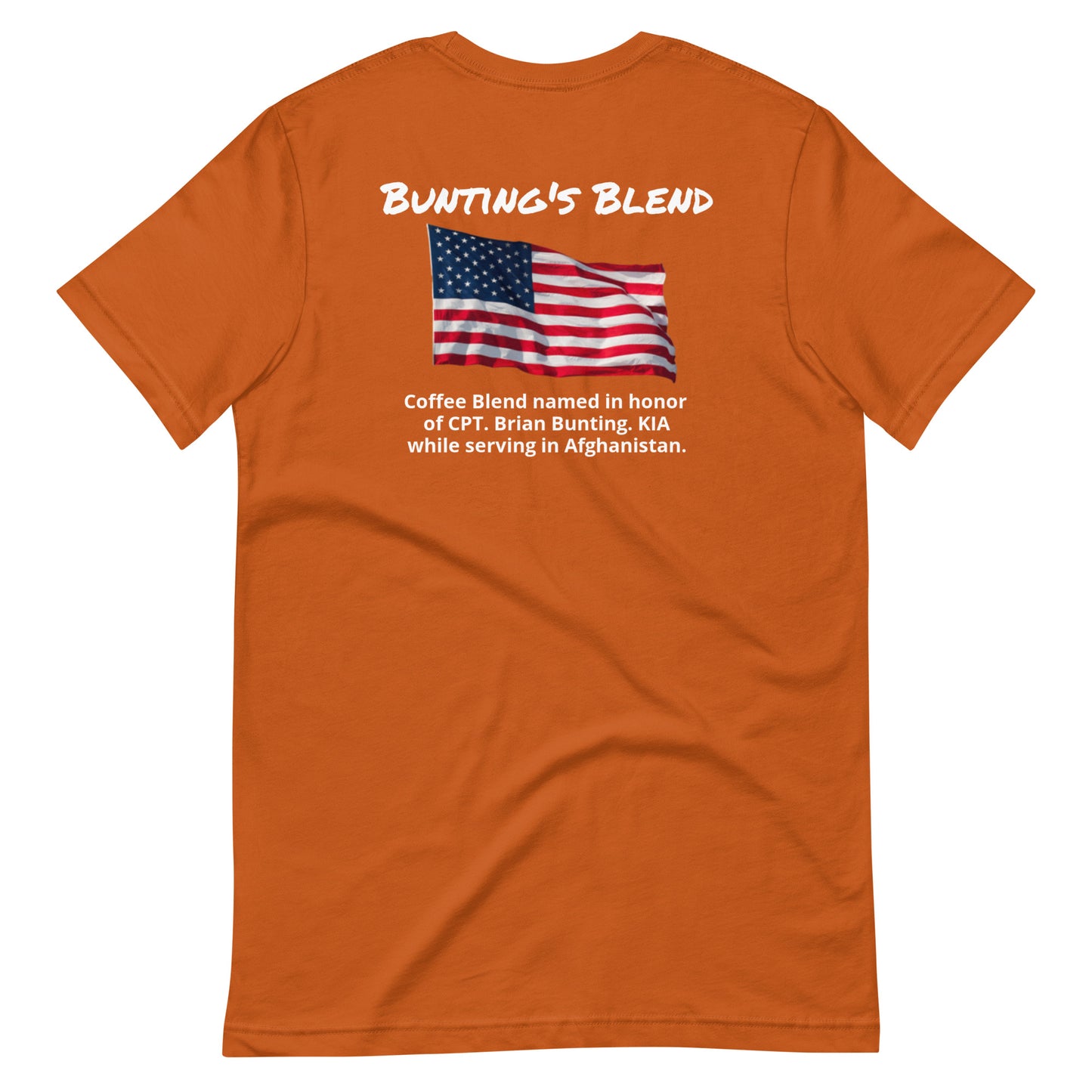 Bunting's Blend (white lettering) Unisex t-shirt