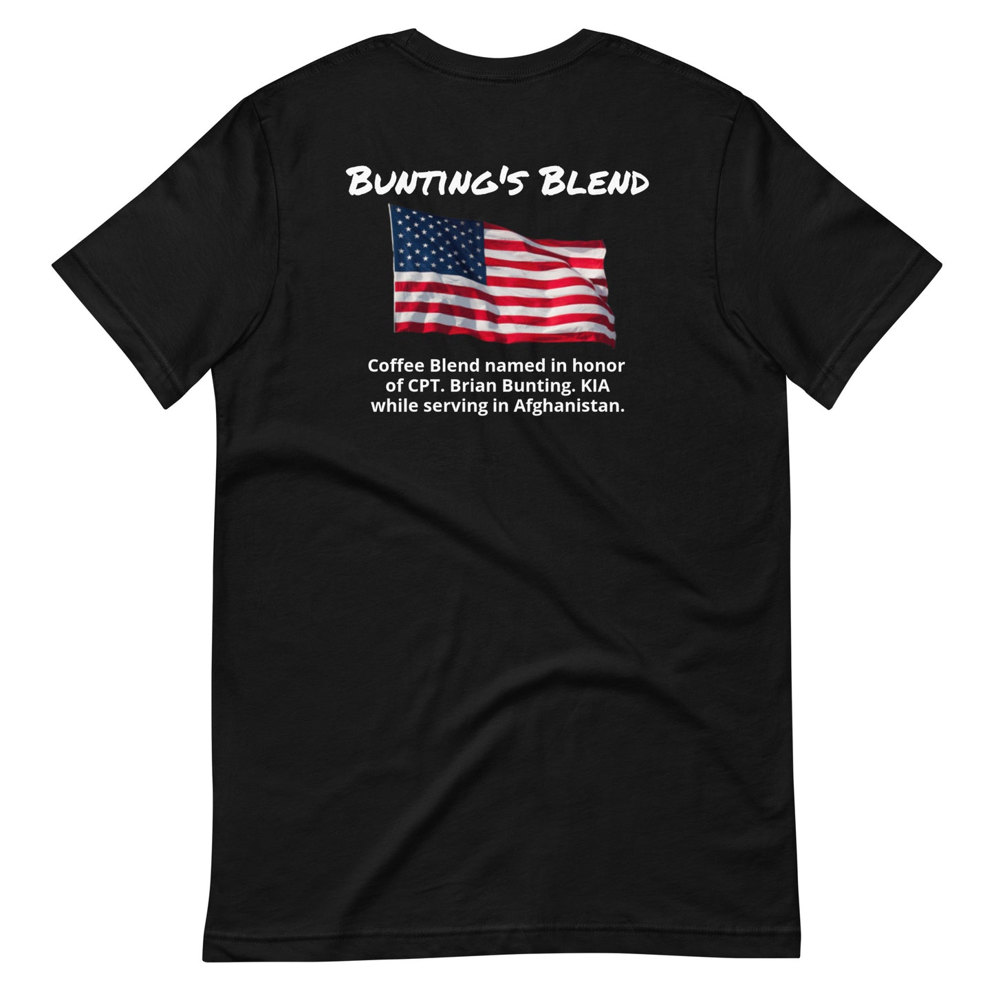 Bunting's Blend (white lettering) Unisex t-shirt