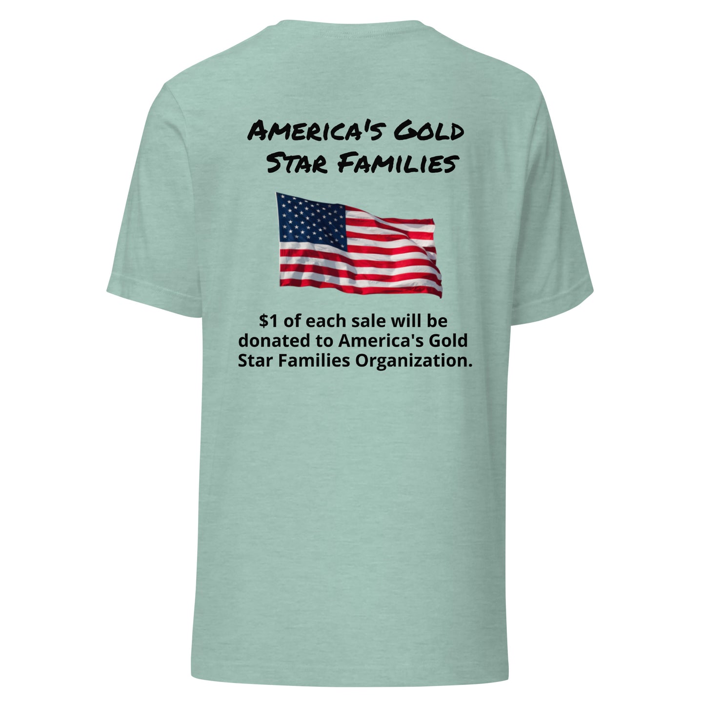 America's Gold Star Families Unisex t-shirt (Black lettering)