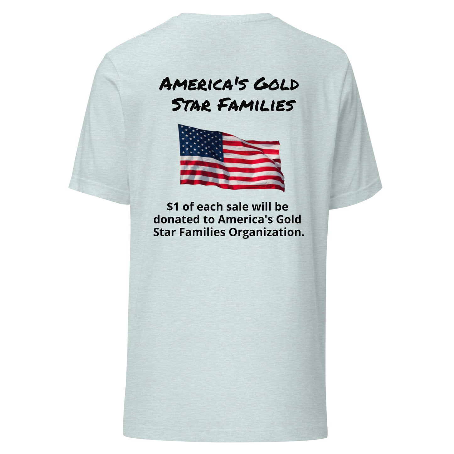 America's Gold Star Families Unisex t-shirt (Black lettering)