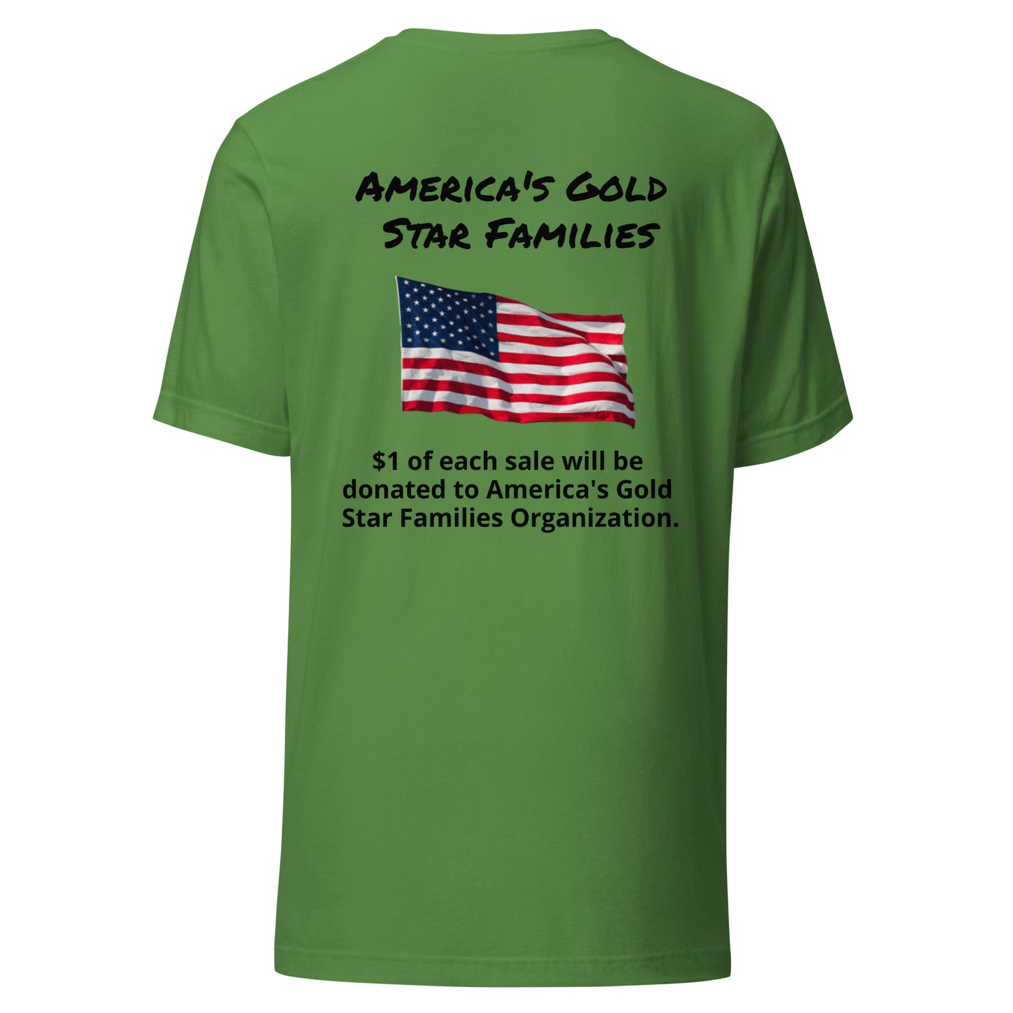 America's Gold Star Families Unisex t-shirt (Black lettering)